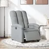 Image de Fauteuil Inclinable Électrique Gris Clair Tissu Vidaxl
