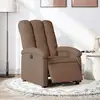Image de Fauteuil Inclinable Électrique Marron Tissu Vidaxl