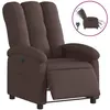 Image de Fauteuil Inclinable Électrique Marron Foncé Tissu Vidaxl