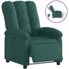Image de Fauteuil Inclinable Électrique Vert Foncé Tissu Vidaxl