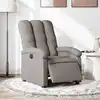 Image de Fauteuil Inclinable Électrique Taupe Tissu Vidaxl