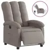 Image de Vidaxl fauteuil inclinable électrique taupe tissu