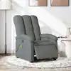 Image de Fauteuil Inclinable De Massage Électrique Gris Foncé Tissu Vidaxl