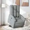 Image de Fauteuil Inclinable Gris Clair Tissu Vidaxl