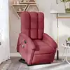 Image de Fauteuil Inclinable De Massage Rouge Bordeaux Tissu Vidaxl