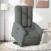 Image de Fauteuil Inclinable Électrique Gris Foncé Tissu Vidaxl