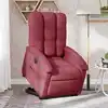 Image de Fauteuil Inclinable Électrique Rouge Bordeaux Tissu Vidaxl