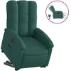 Image de Fauteuil Inclinable Électrique Vert Foncé Tissu Vidaxl