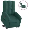 Image de Vidaxl fauteuil inclinable électrique vert foncé tissu