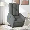 Image de Fauteuil Inclinable De Massage Électrique Gris Foncé Tissu Vidaxl