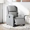Image de Fauteuil Inclinable Électrique Gris Clair Tissu Vidaxl