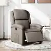 Image de Fauteuil Inclinable Électrique Taupe Tissu Vidaxl