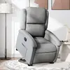 Image de Fauteuil Inclinable Gris Clair Tissu Vidaxl
