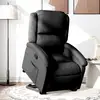 Image de Fauteuil Inclinable Noir Tissu Vidaxl