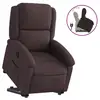 Image de Vidaxl fauteuil inclinable marron foncé tissu