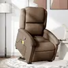 Image de Fauteuil De Massage Inclinable Marron Tissu Vidaxl