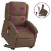 Image de Vidaxl fauteuil de massage inclinable marron tissu