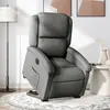 Image de Fauteuil Inclinable Électrique Gris Foncé Tissu Vidaxl