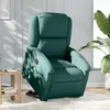 Image de Fauteuil Inclinable Électrique Vert Foncé Tissu Vidaxl