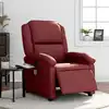 Image de Fauteuil De Massage Inclinable Électrique Rouge Bordeaux Vidaxl