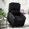 Image de Fauteuil Inclinable Noir Similicuir Vidaxl