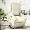 Image de Fauteuil Inclinable De Massage Crème Similicuir Vidaxl