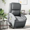 Image de Fauteuil Inclinable De Massage Gris Similicuir Vidaxl