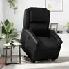 Image de Fauteuil Inclinable Électrique Noir Similicuir Vidaxl