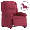 Image de Vidaxl fauteuil inclinable électrique rouge bordeaux velours