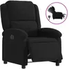 Image de Fauteuil Inclinable Électrique Noir Velours Vidaxl