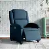 Image de Fauteuil Inclinable Électrique Bleu Velours Vidaxl