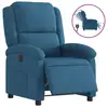 Image de Vidaxl fauteuil inclinable électrique bleu velours