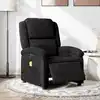 Image de Fauteuil Inclinable De Massage Électrique Noir Velours Vidaxl