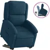 Image de Fauteuil Inclinable Bleu Velours Vidaxl