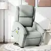 Image de Fauteuil De Massage Inclinable Gris Clair Velours Vidaxl
