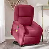 Image de Fauteuil De Massage Inclinable Rouge Bordeaux Velours Vidaxl