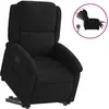 Image de Fauteuil Inclinable Électrique Noir Velours Vidaxl