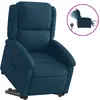 Image de Fauteuil Inclinable Électrique Bleu Velours Vidaxl