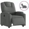 Image de Vidaxl fauteuil inclinable électrique gris foncé tissu