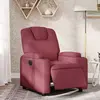 Image de Fauteuil Inclinable Électrique Rouge Bordeaux Tissu Vidaxl