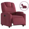 Image de Vidaxl fauteuil inclinable électrique rouge bordeaux tissu