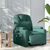 Image de Fauteuil Inclinable Électrique Vert Foncé Tissu Vidaxl