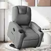 Image de Fauteuil Inclinable Gris Foncé Tissu Vidaxl
