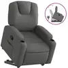 Image de Vidaxl fauteuil inclinable gris foncé tissu