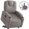 Image de Vidaxl fauteuil inclinable taupe tissu