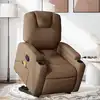Image de Fauteuil De Massage Inclinable Marron Tissu Vidaxl