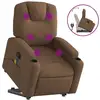 Image de Vidaxl fauteuil de massage inclinable marron tissu