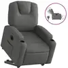 Image de Vidaxl fauteuil inclinable électrique gris foncé tissu