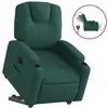 Image de Vidaxl fauteuil inclinable électrique vert foncé tissu