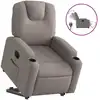 Image de Fauteuil Inclinable Électrique Taupe Tissu Vidaxl